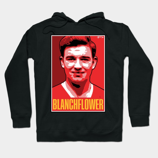 Blanchflower - MUFC Hoodie by David Foy Art